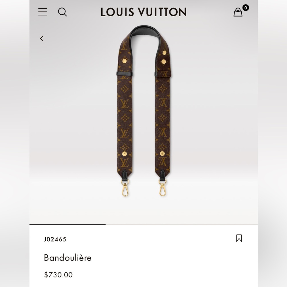 Bandoulière Monogram Louis Vuitton Strap